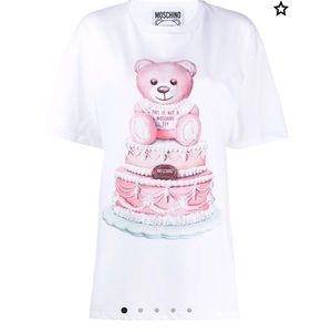 Authentic Moschino Teddy Bear Print Oversized T-Shirt
